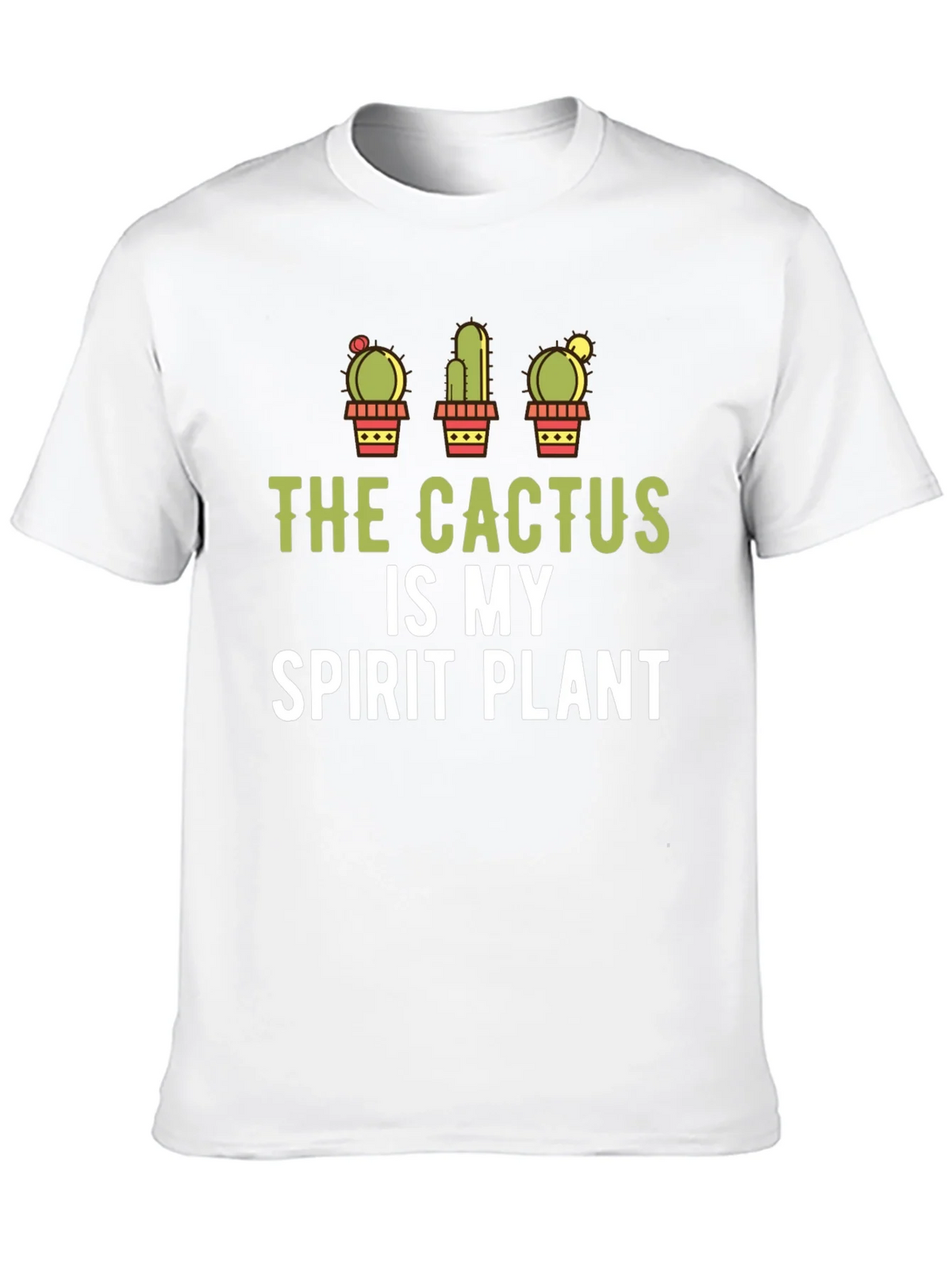 Cactus Spirit Plant Graphic Tee - Black Cotton product image 9