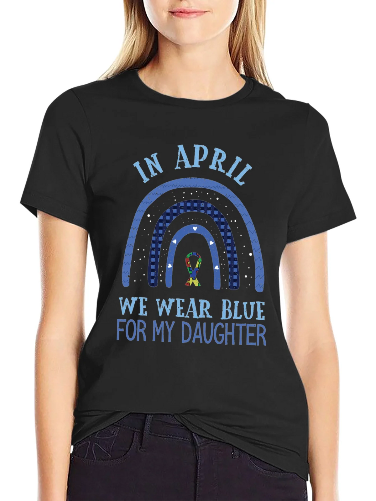 Autism Awareness In April We Wear Blue T-Shirt product image 2
