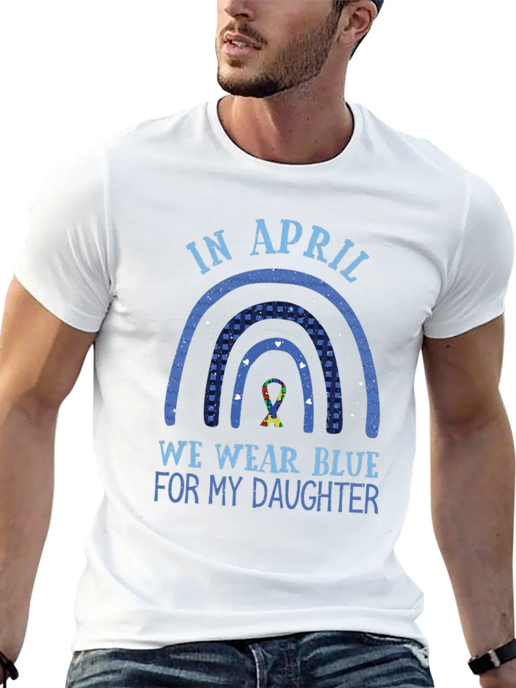 Autism Awareness In April We Wear Blue T-Shirt product image 12
