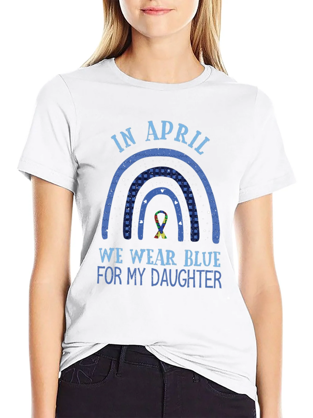 Autism Awareness In April We Wear Blue T-Shirt product image 8