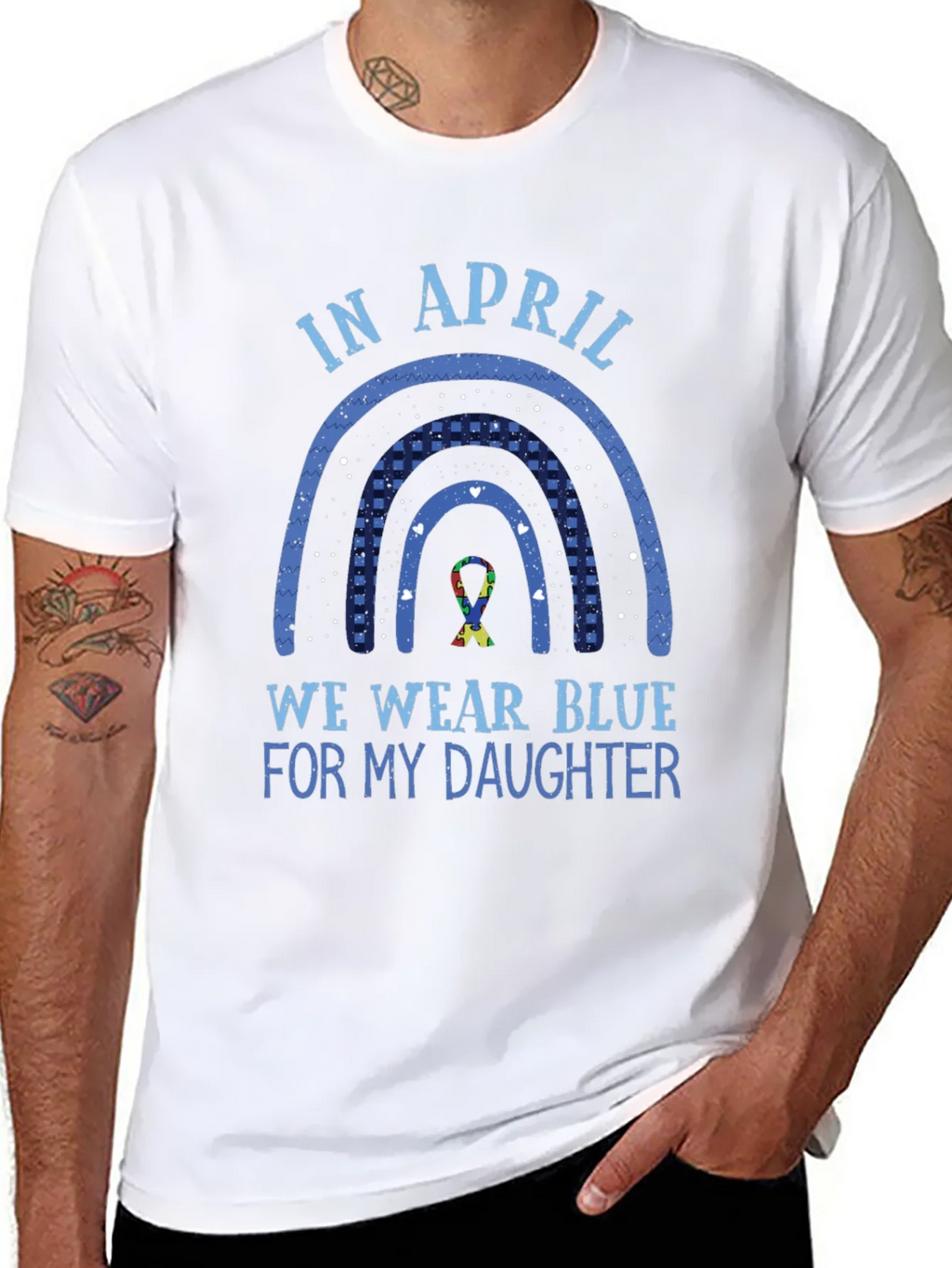Autism Awareness In April We Wear Blue T-Shirt product image 7