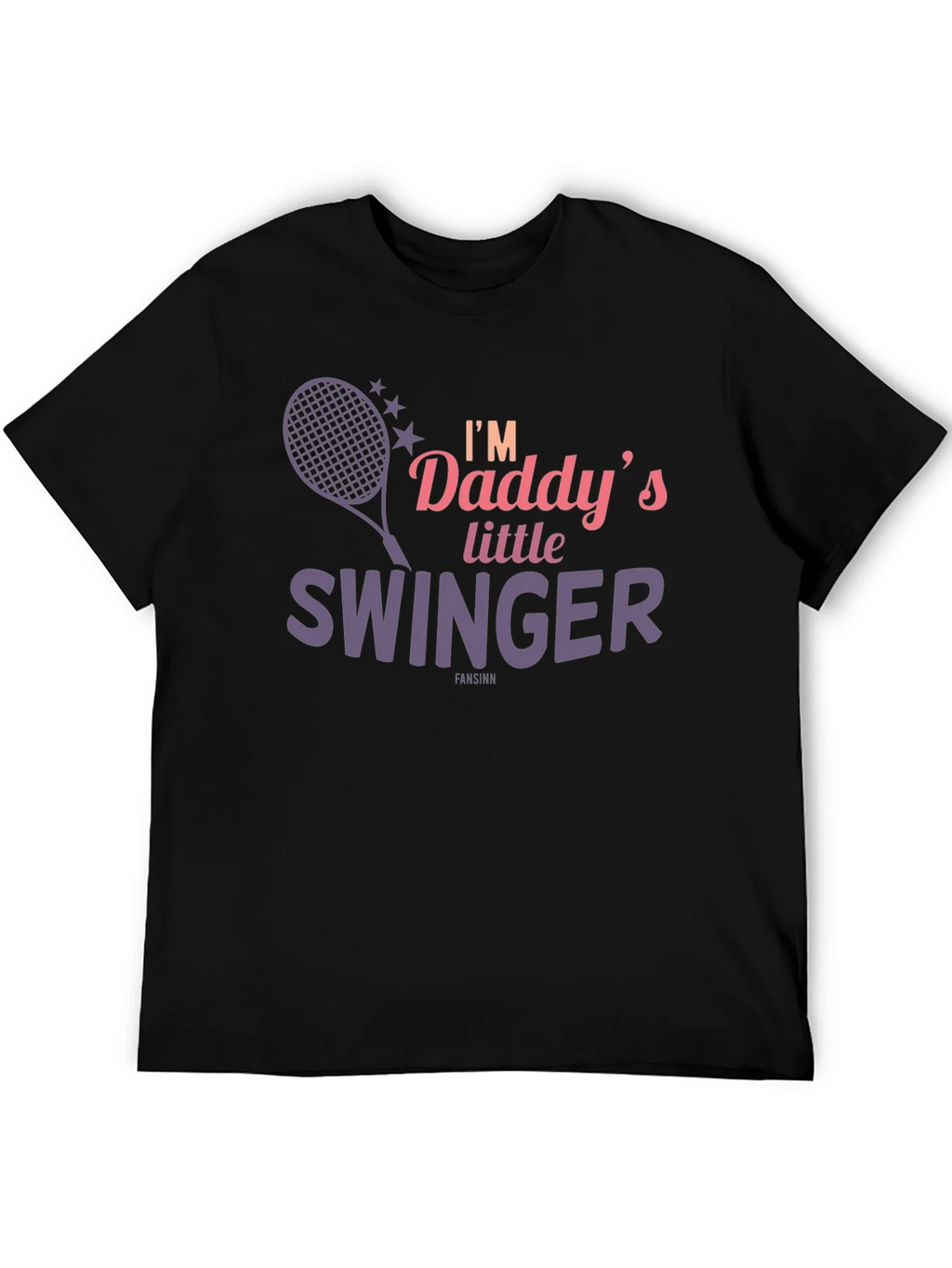 Daddys Little Swinger T-Shirt Funny Tennis Tee product image 3