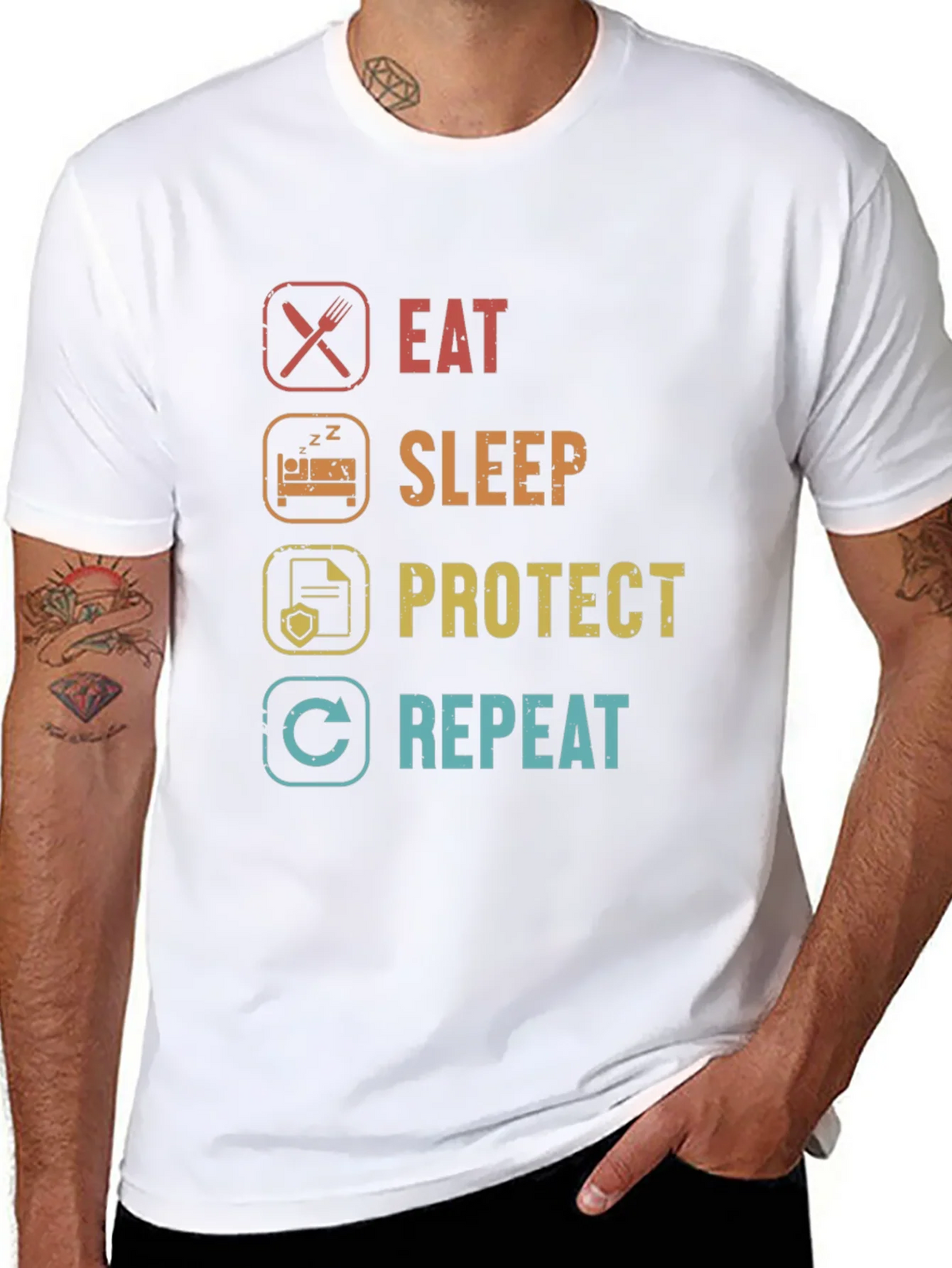 Eat Sleep Protect Repeat T-Shirt product image 7