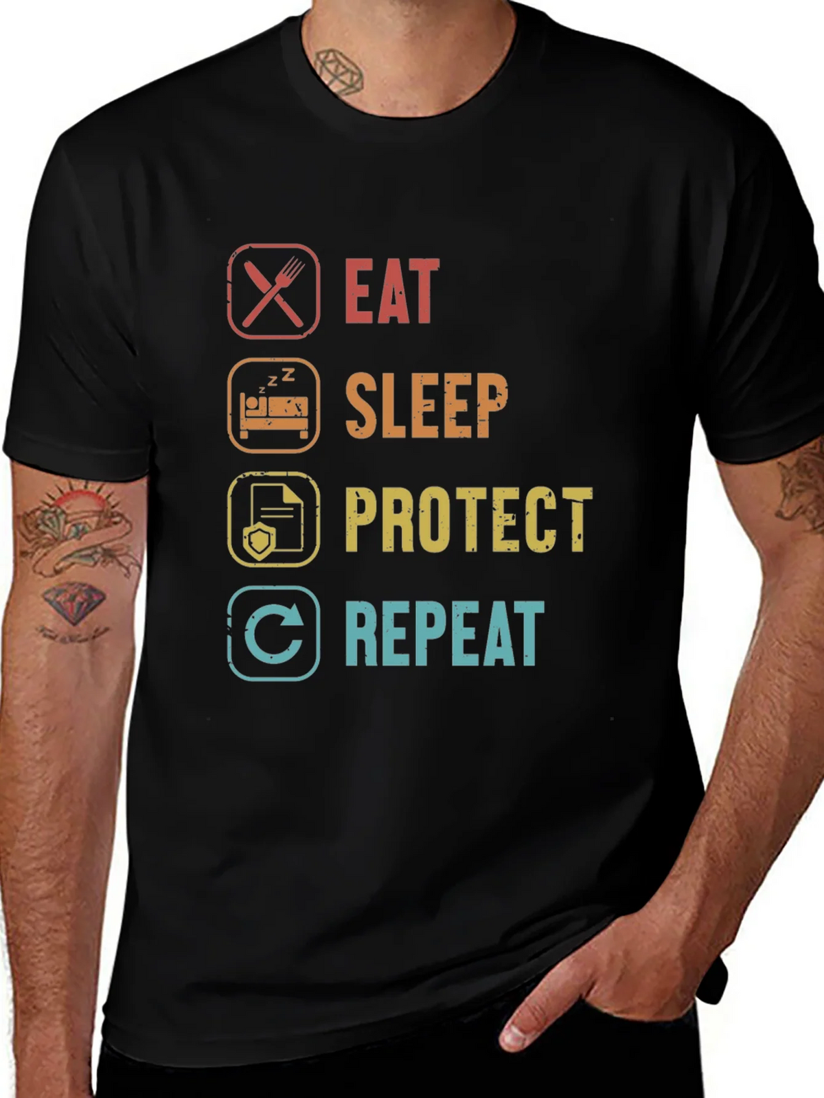 Eat Sleep Protect Repeat T-Shirt product image 1