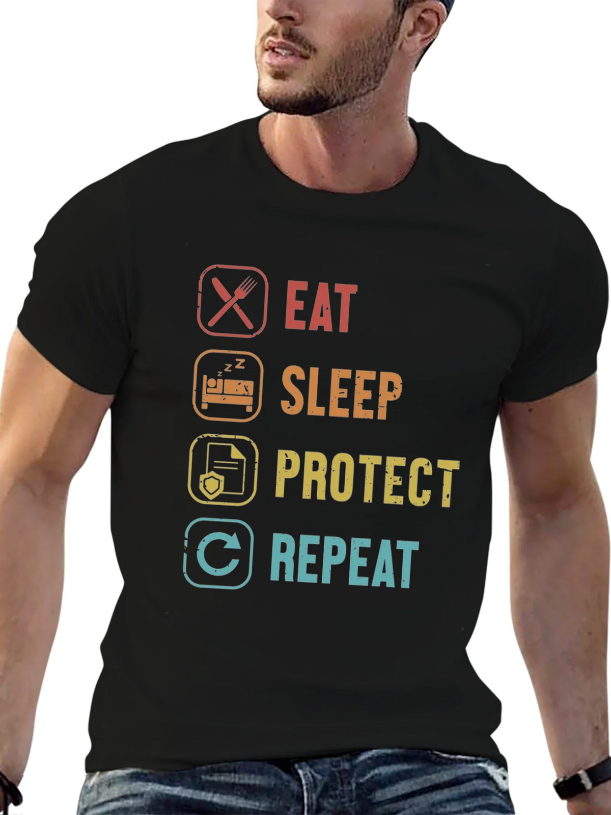 Eat Sleep Protect Repeat T-Shirt product image 6