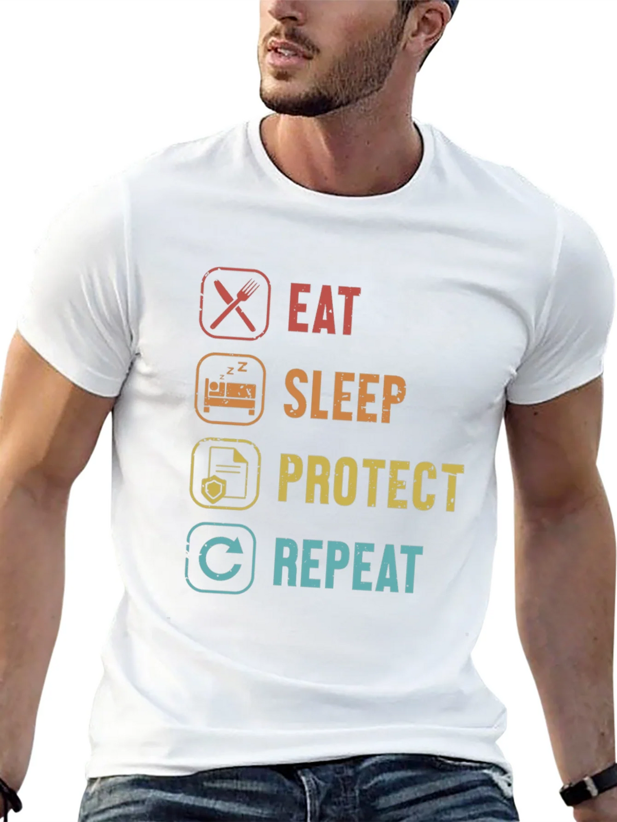Eat Sleep Protect Repeat T-Shirt product image 12