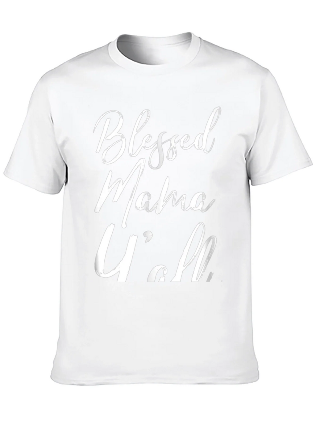 Blessed Mama Yall Black Graphic Tee product image 9
