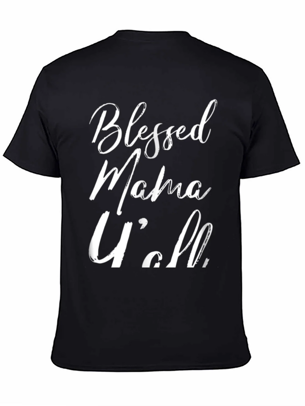 Blessed Mama Yall Black Graphic Tee product image 4