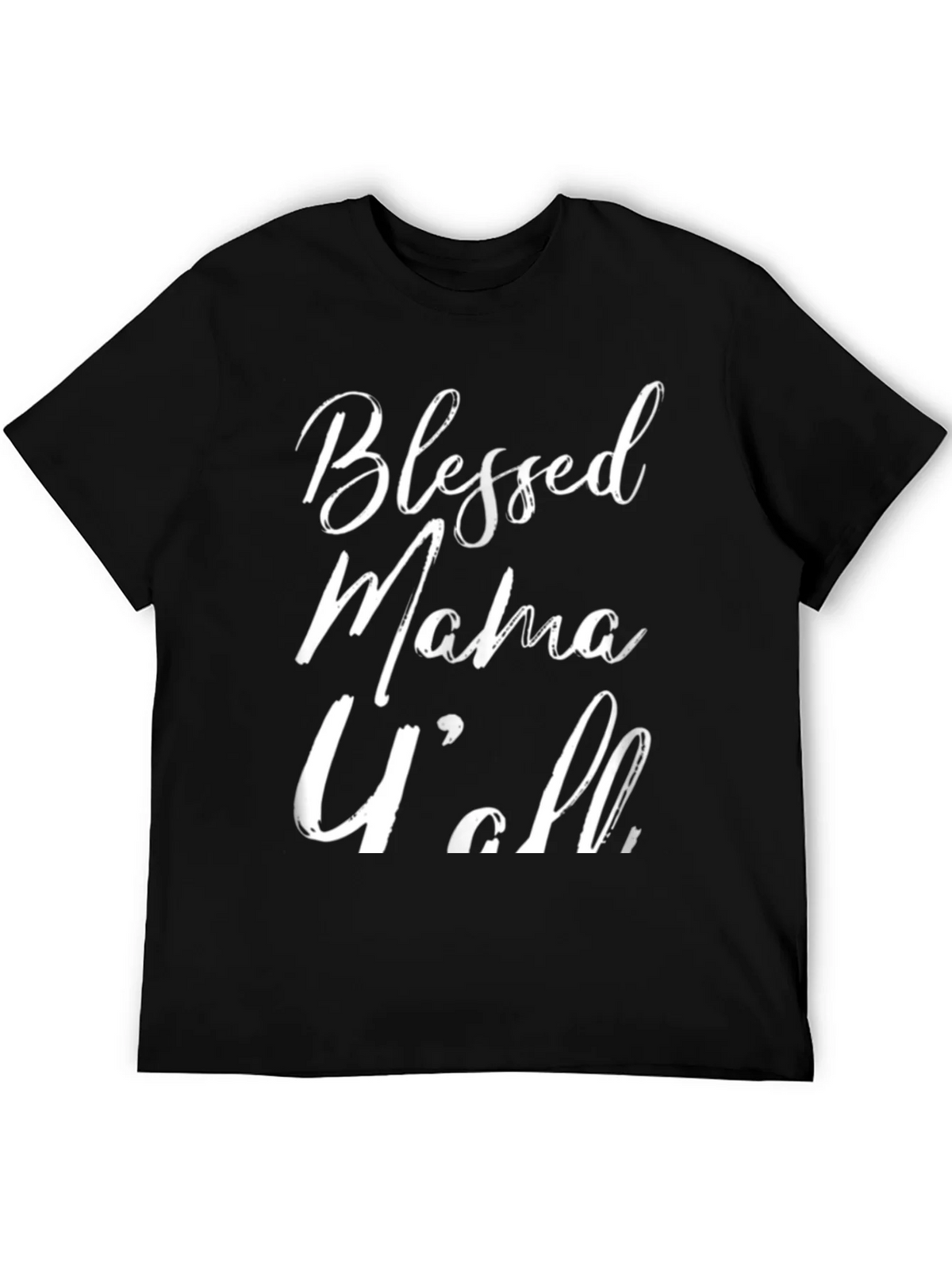 Blessed Mama Yall Black Graphic Tee product image 5