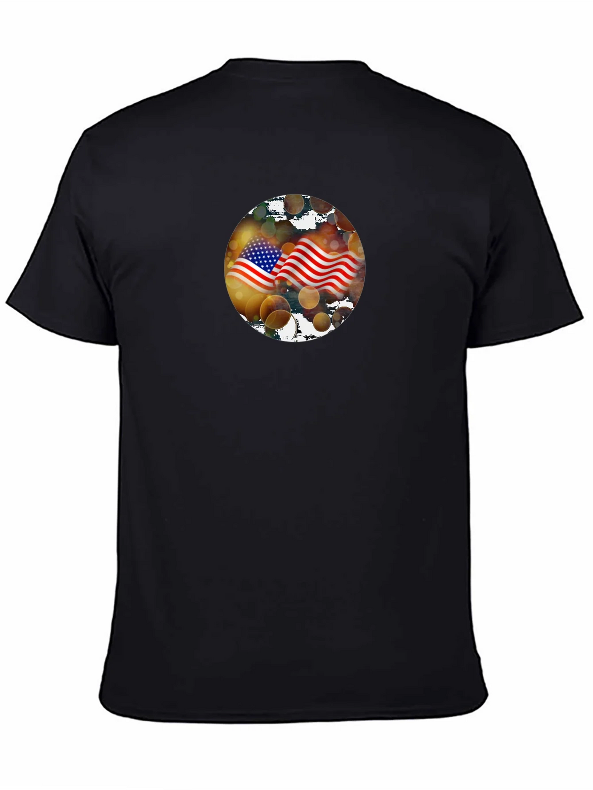 American Flag Graphic Black T-Shirt product image 4