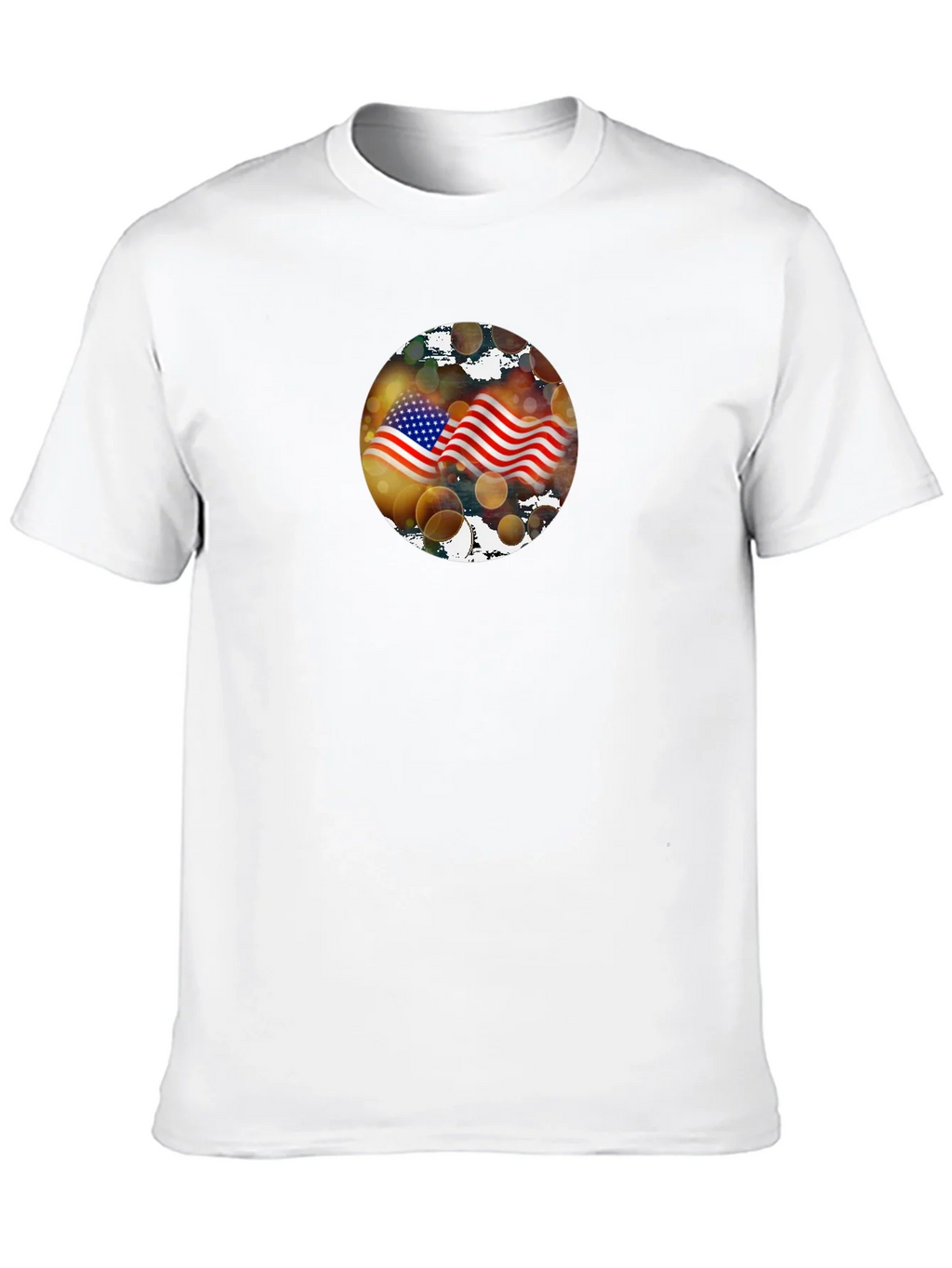 American Flag Graphic Black T-Shirt product image 9