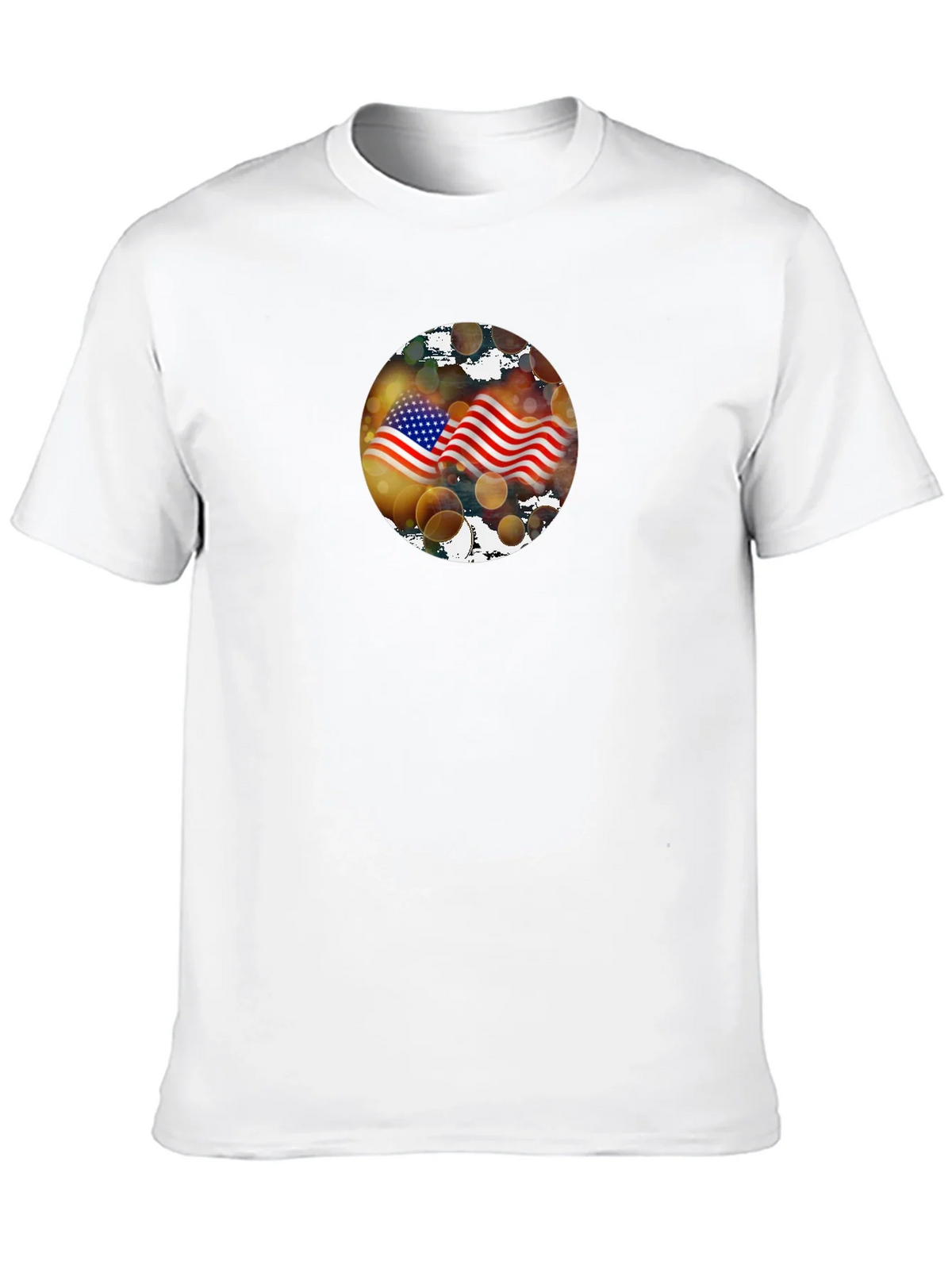 American Flag Graphic Black T-Shirt product image 9