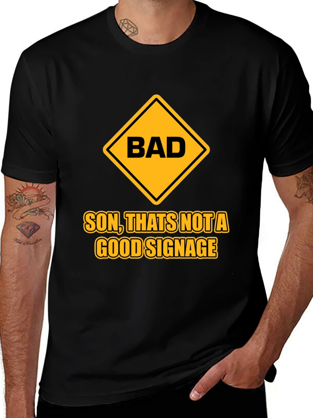 Bad Signage Humor Graphic T-Shirt product image 1