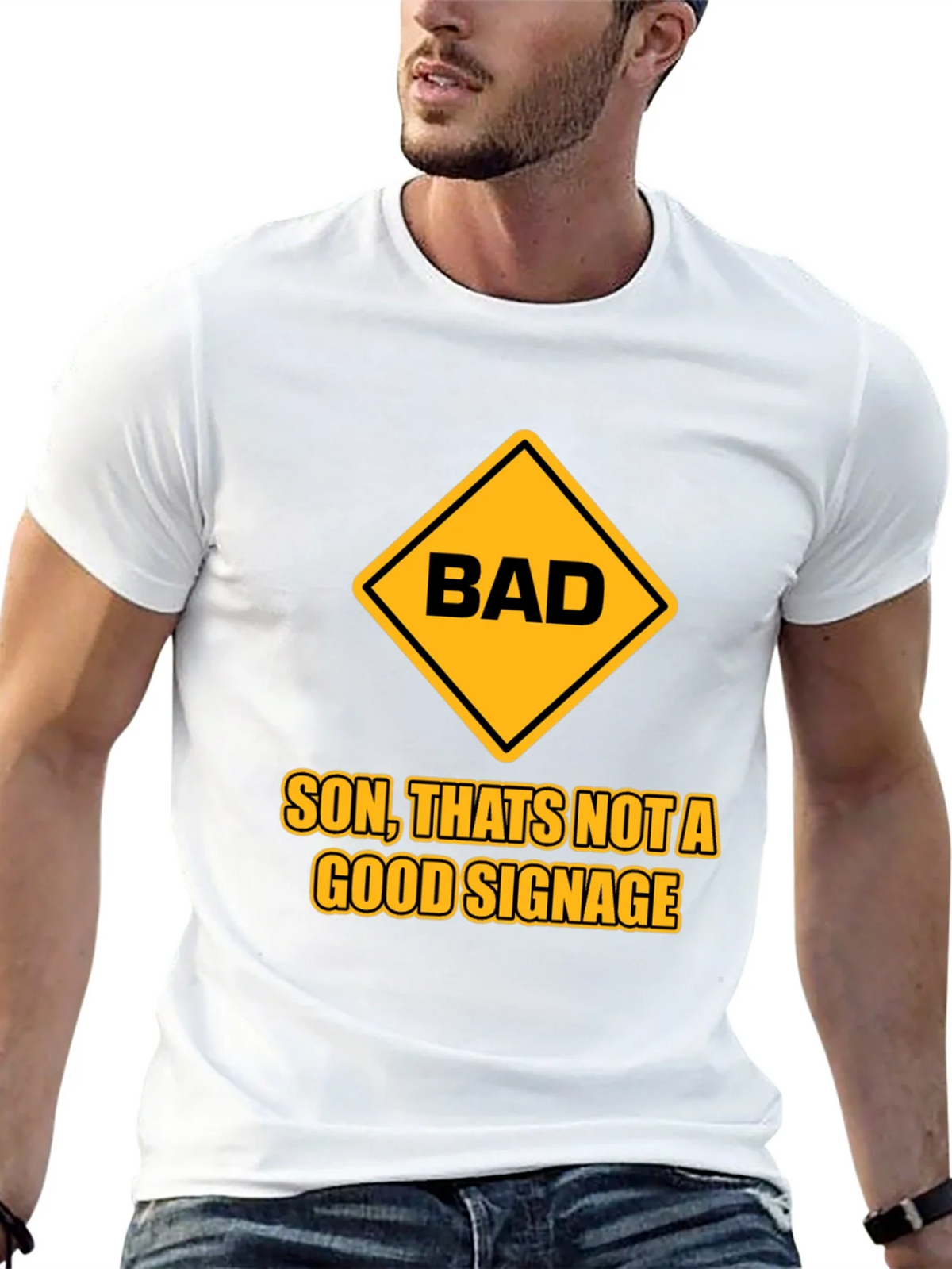 Bad Signage Humor Graphic T-Shirt product image 12