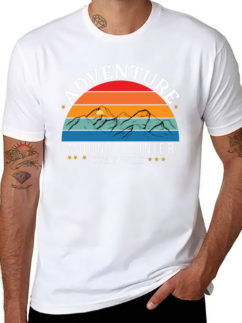 Mount Rainier Adventure Tee - Stay Wild! product image 7