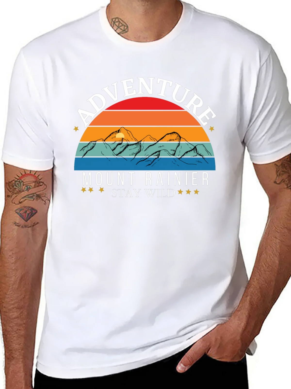 Mount Rainier Adventure Tee - Stay Wild! product image 7
