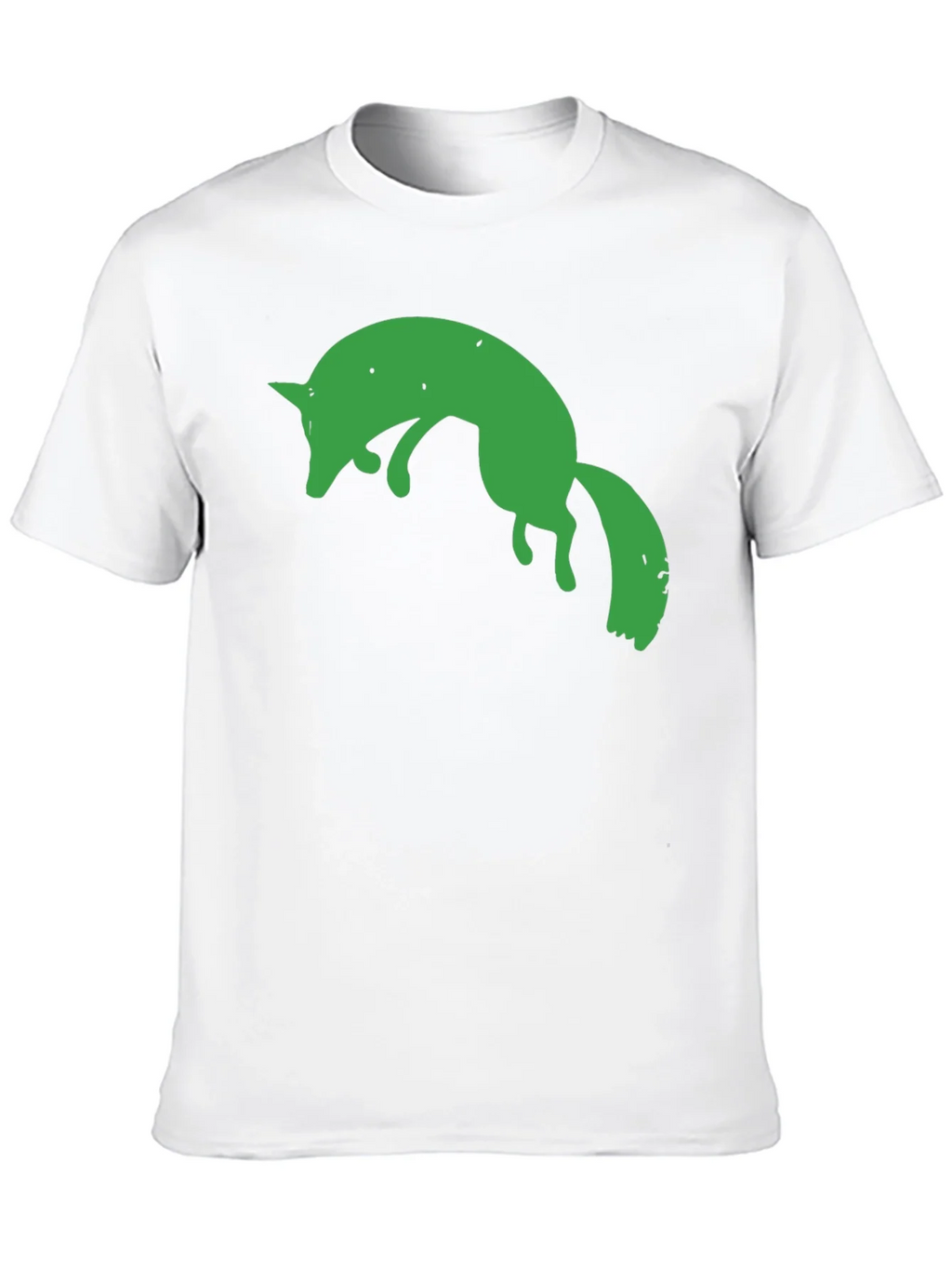 Green Fox Graphic Black T-Shirt product image 9