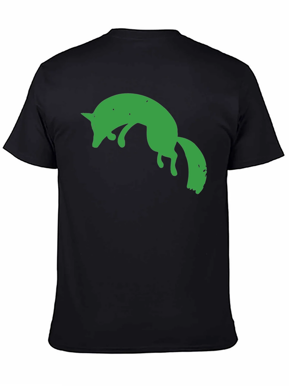 Green Fox Graphic Black T-Shirt product image 4