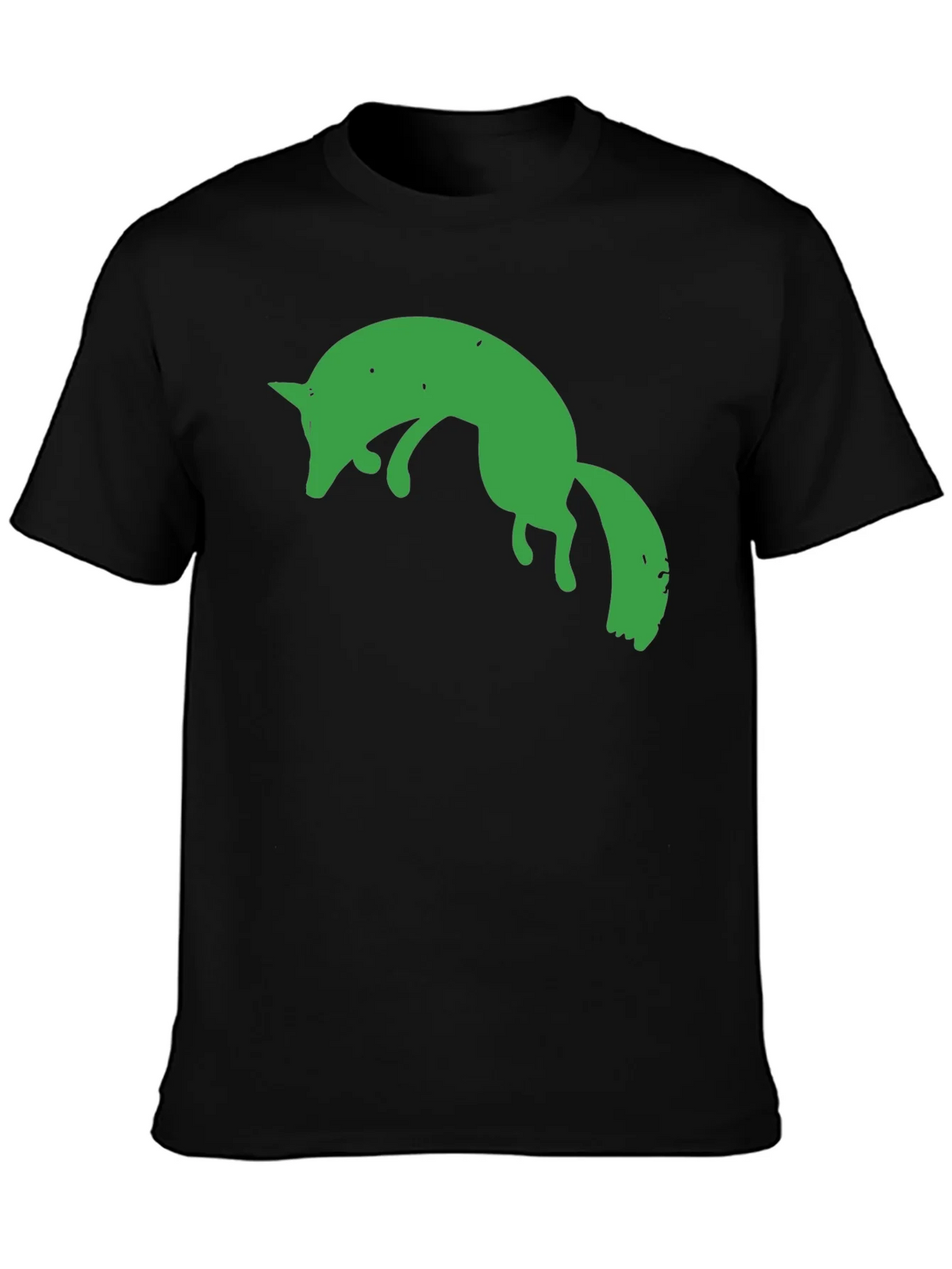 Green Fox Graphic Black T-Shirt product image 3