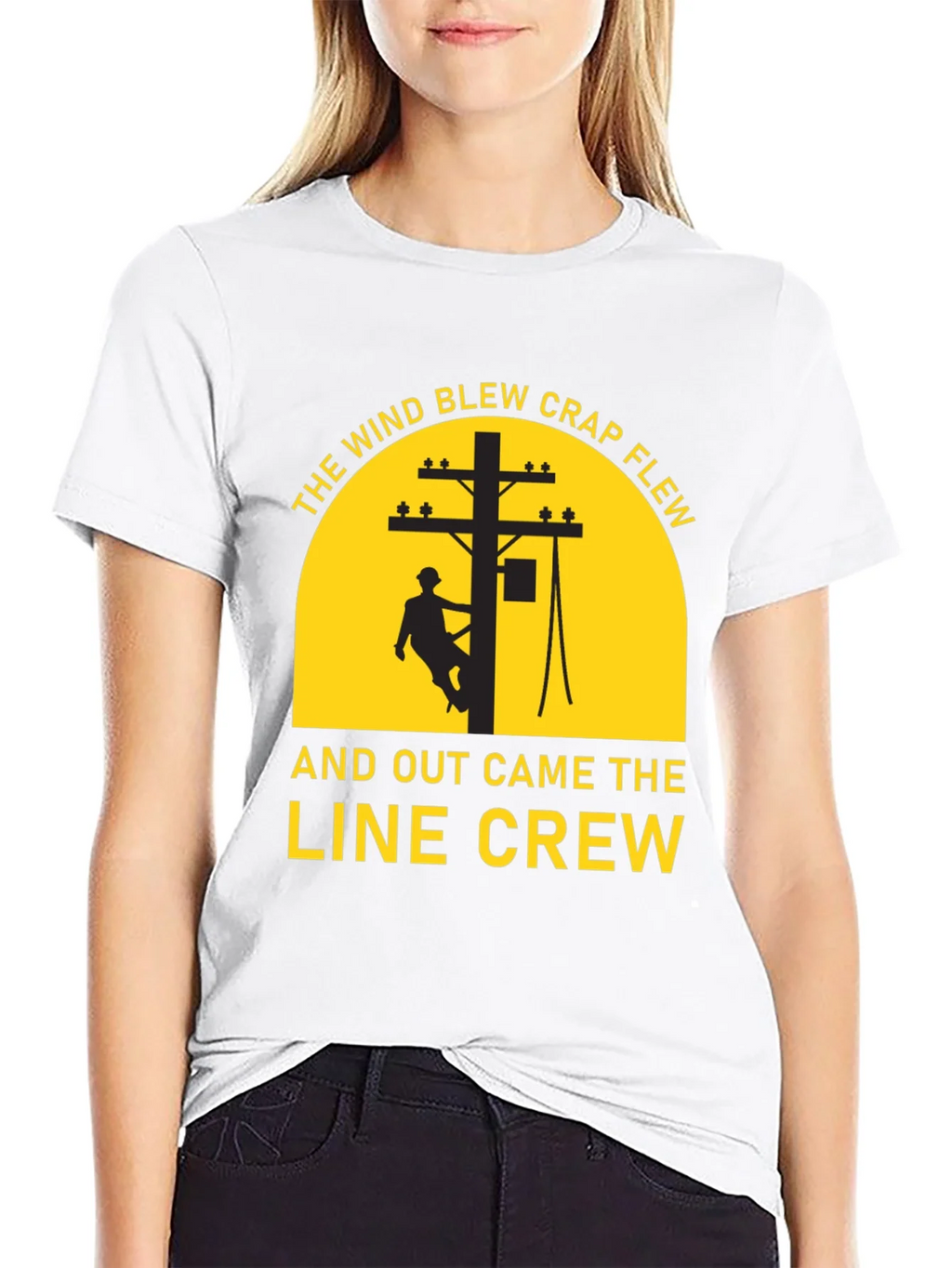 Lineman Crew T-Shirt - The Wind Blew Crap Flew product image 8