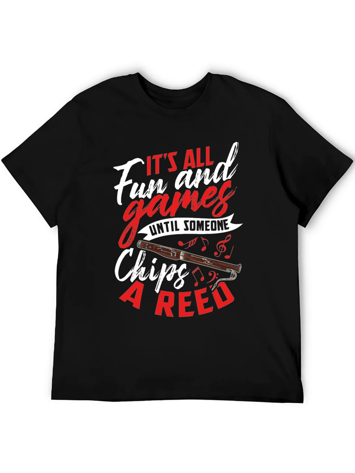 Bassoon Humor T-Shirt: Its All Fun and Games product image 5