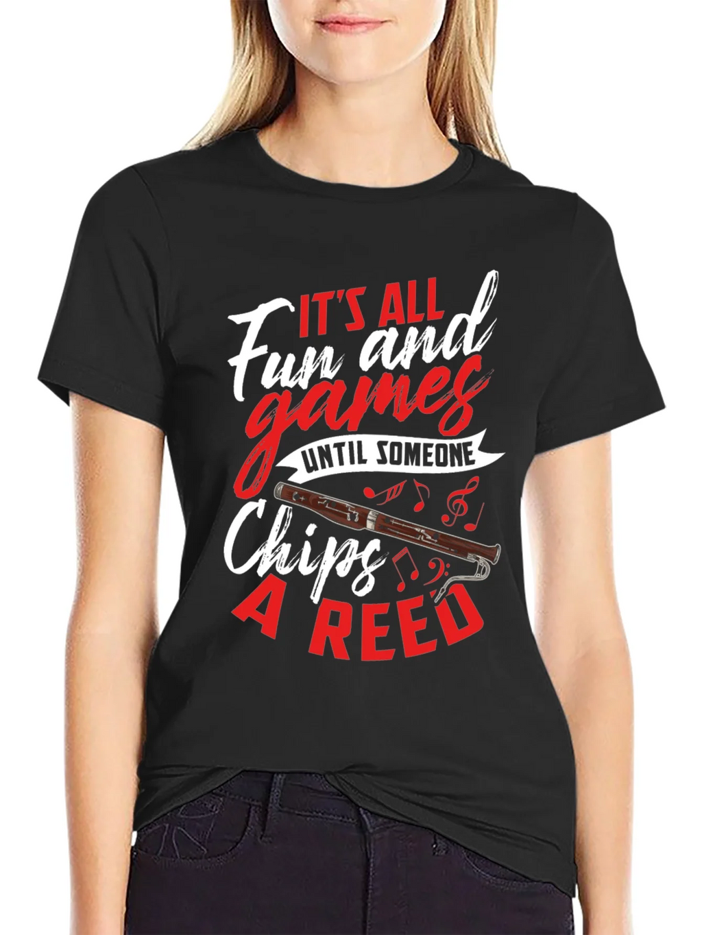 Bassoon Humor T-Shirt: Its All Fun and Games product image 2