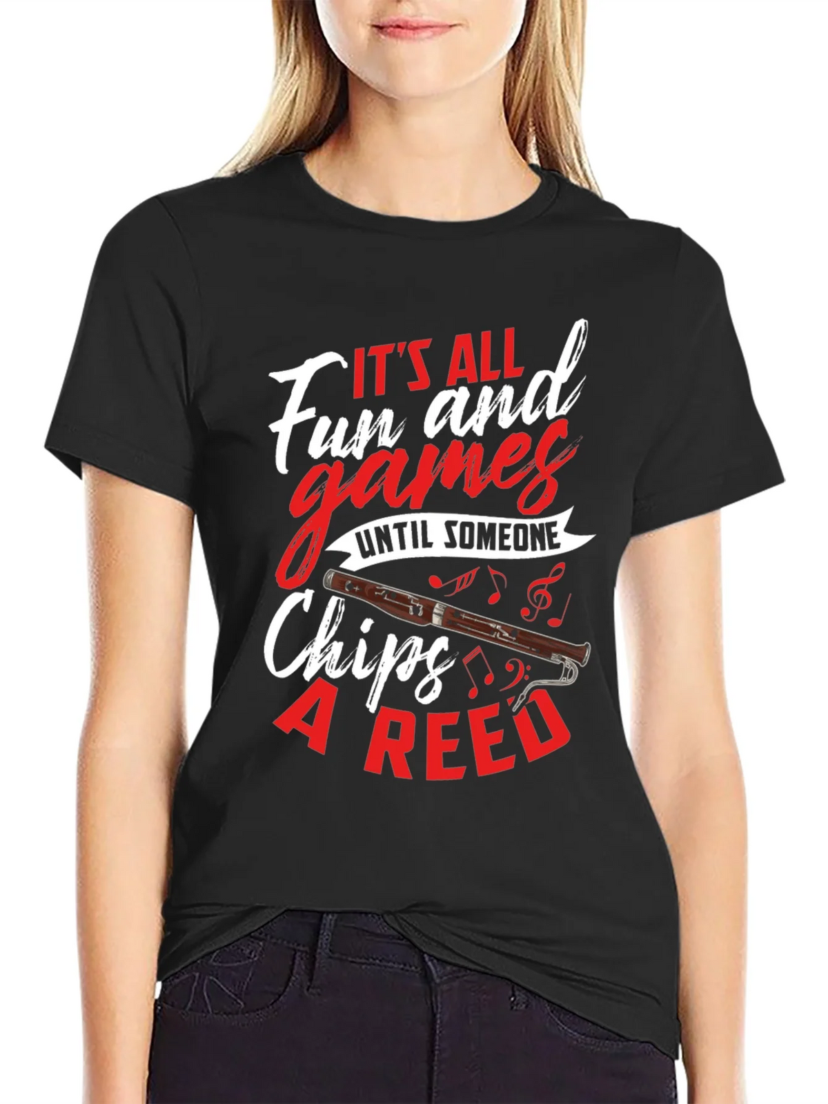 Bassoon Humor T-Shirt: Its All Fun and Games product image 2