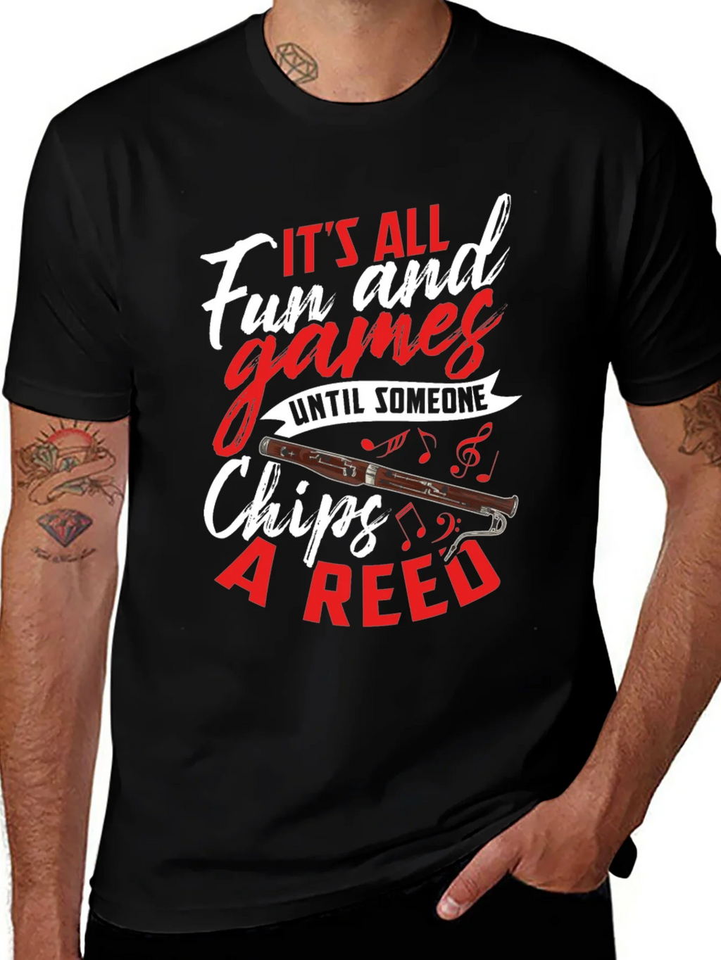 Bassoon Humor T-Shirt: Its All Fun and Games product image 1