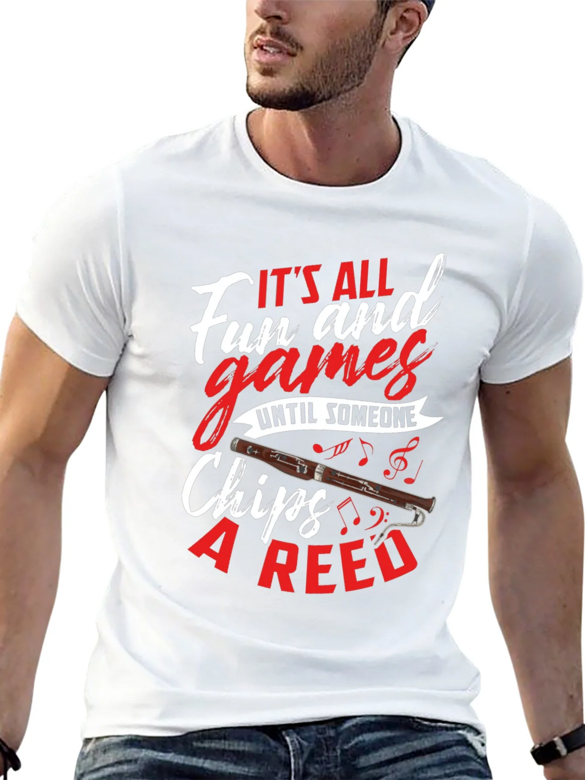 Bassoon Humor T-Shirt: Its All Fun and Games product image 12