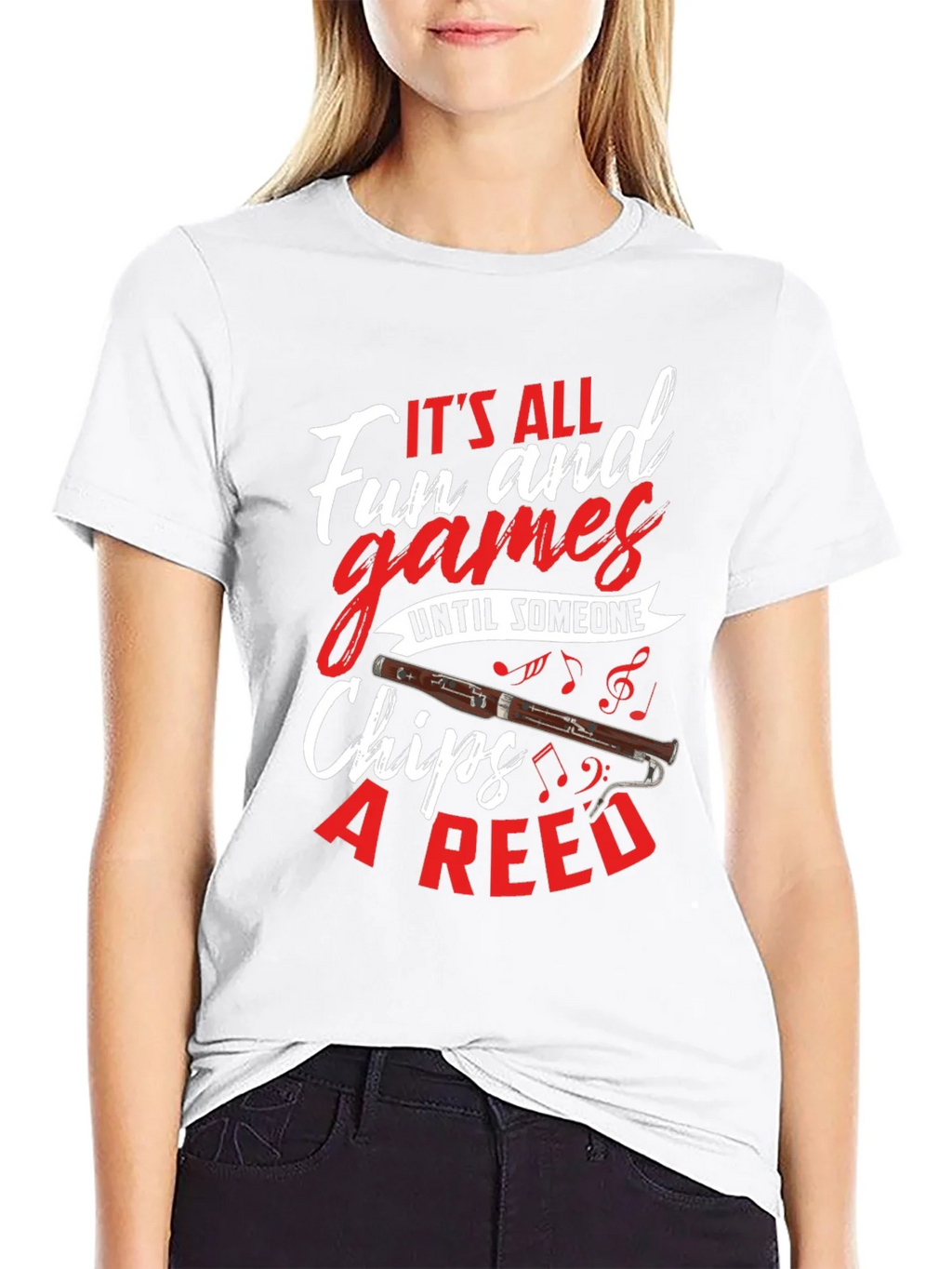 Bassoon Humor T-Shirt: Its All Fun and Games product image 8