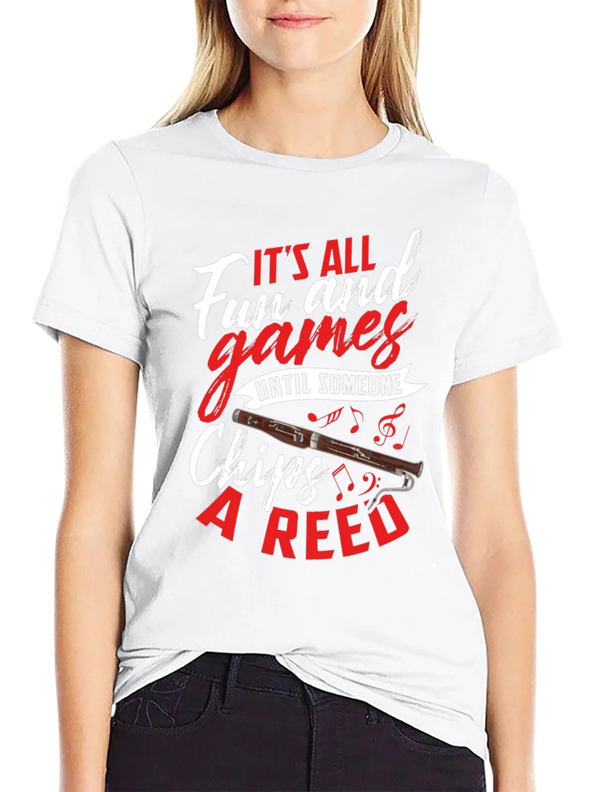 Bassoon Humor T-Shirt: Its All Fun and Games product image 8