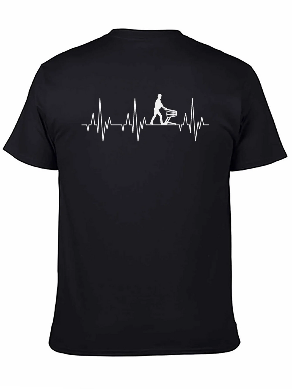 Shopping Cart ECG T-Shirt - Black product image 4