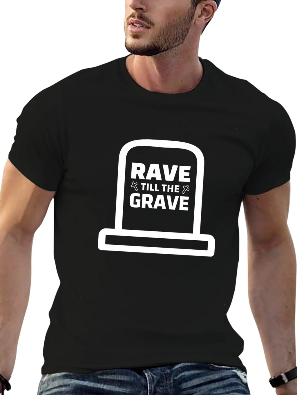 Rave Till the Grave Graphic T-Shirt product image 6
