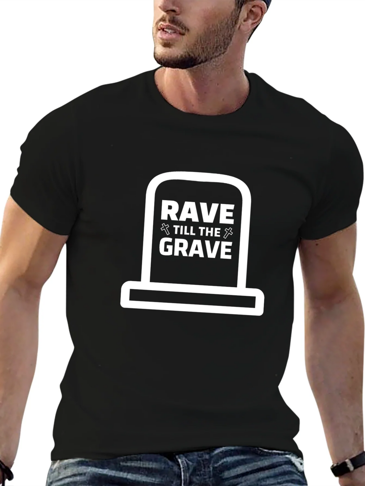 Rave Till the Grave Graphic T-Shirt product image 6