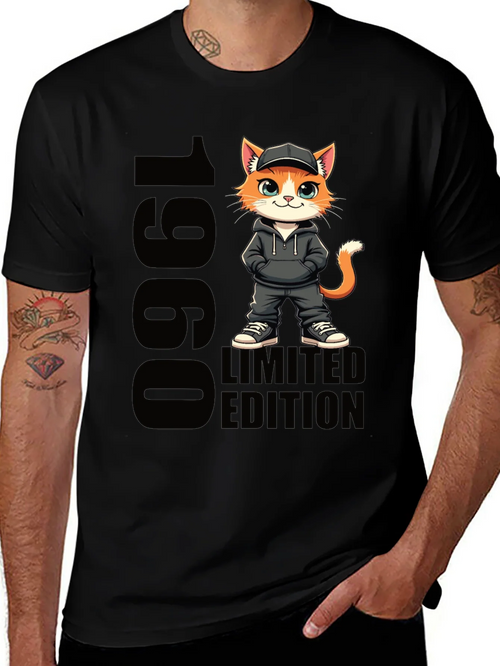 1960 Limited Edition Cat Graphic T-Shirt product image 1