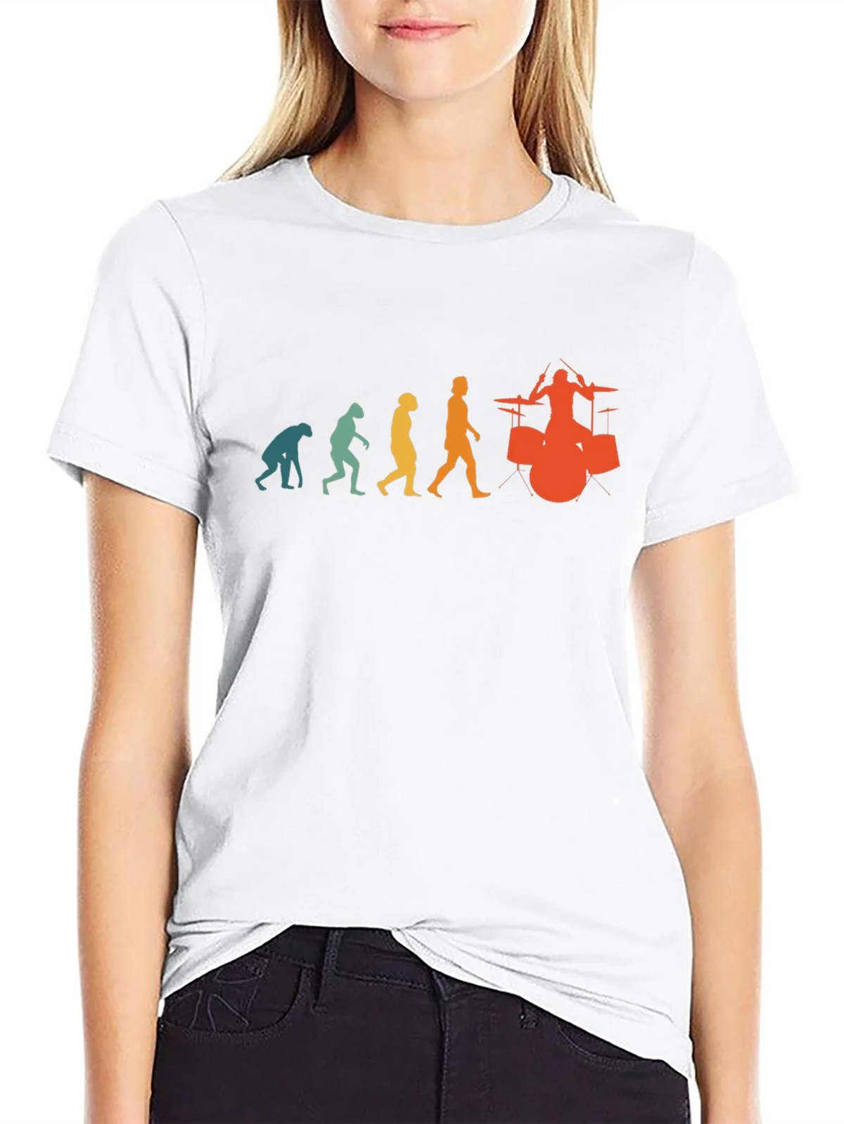 Evolution of Drummer T-Shirt - Funny Music Tee product image 8