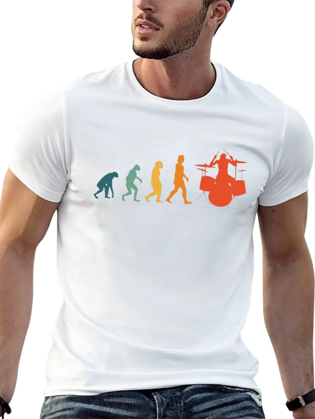 Evolution of Drummer T-Shirt - Funny Music Tee product image 12