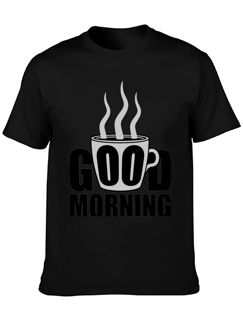 Good Morning Coffee Graphic Tee - Black product image 3