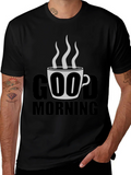Good Morning Coffee Graphic Tee - Black product image 1