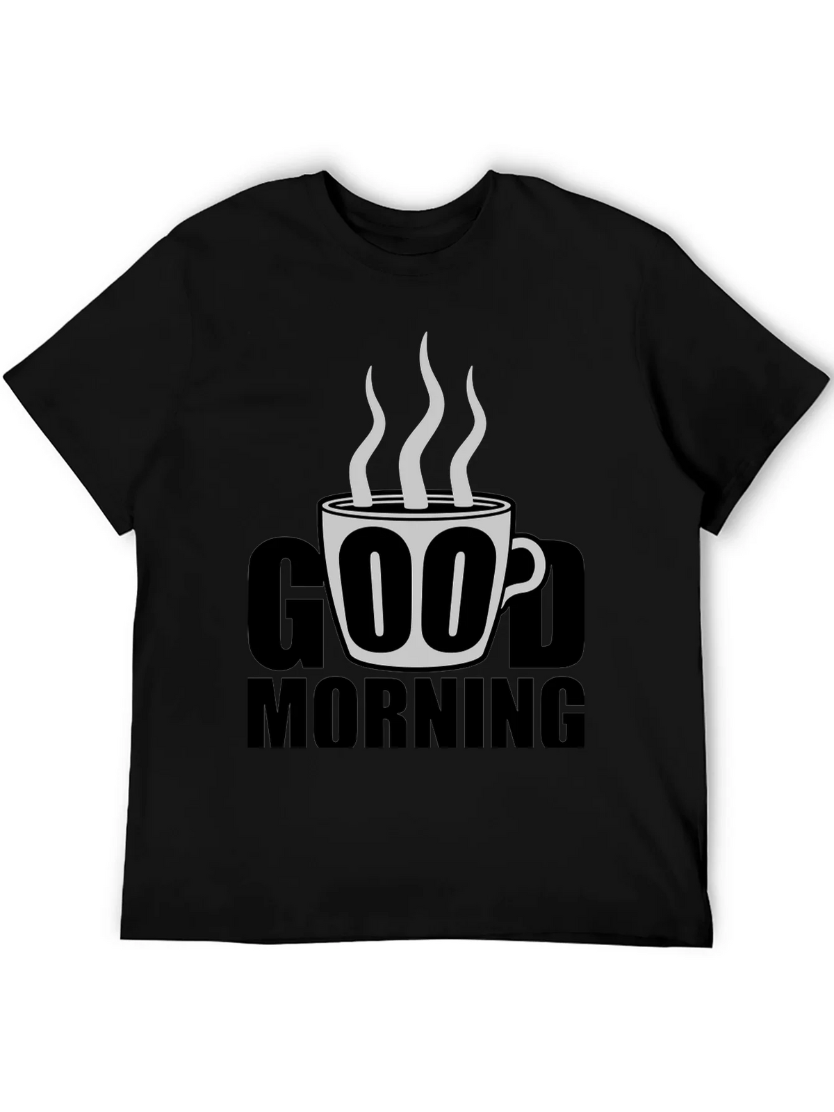 Good Morning Coffee Graphic Tee - Black product image 5