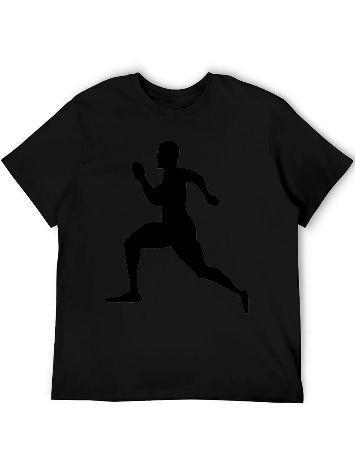 Running Silhouette Tee - Black Graphic T-Shirt product image 5