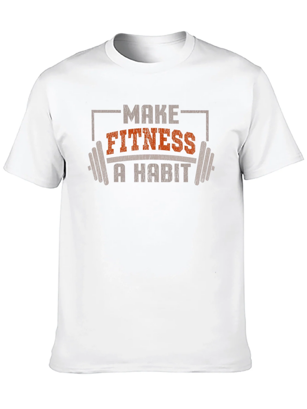 Make Fitness A Habit T-Shirt - Workout Motivation product image 9