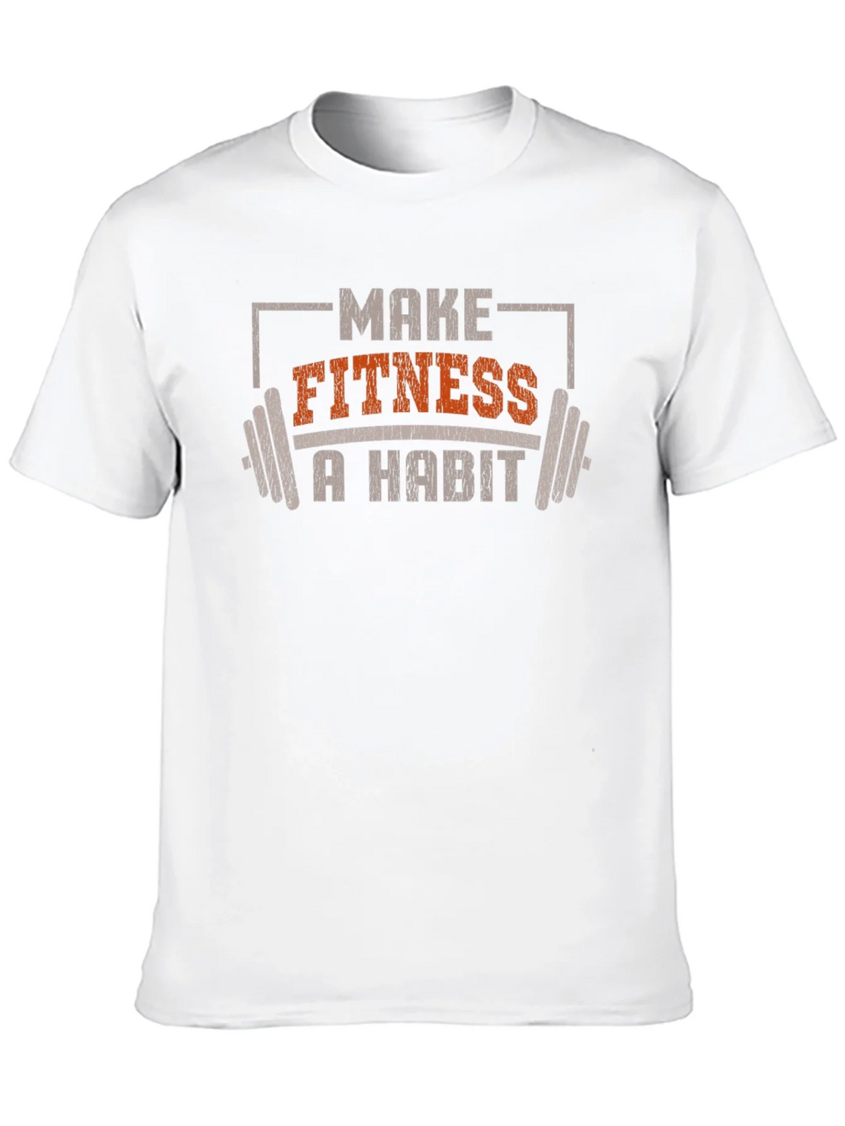 Make Fitness A Habit T-Shirt - Workout Motivation product image 9