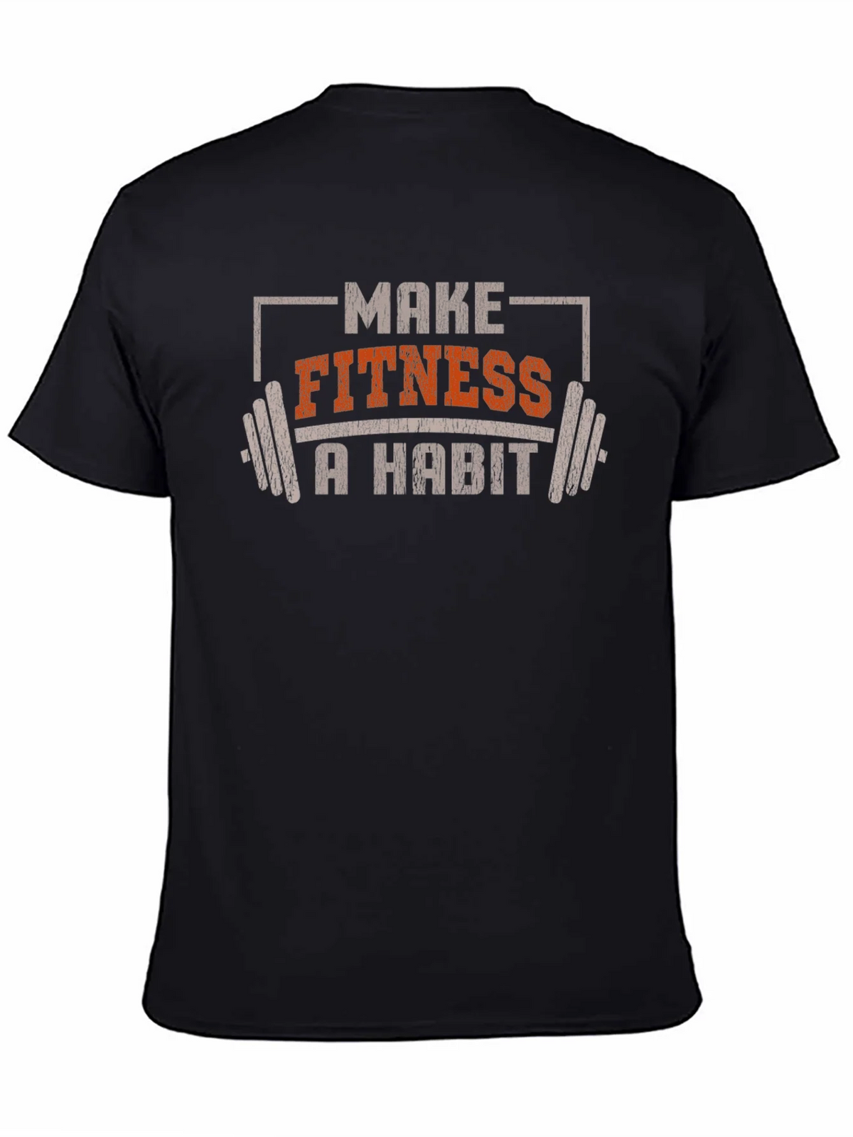 Make Fitness A Habit T-Shirt - Workout Motivation product image 4