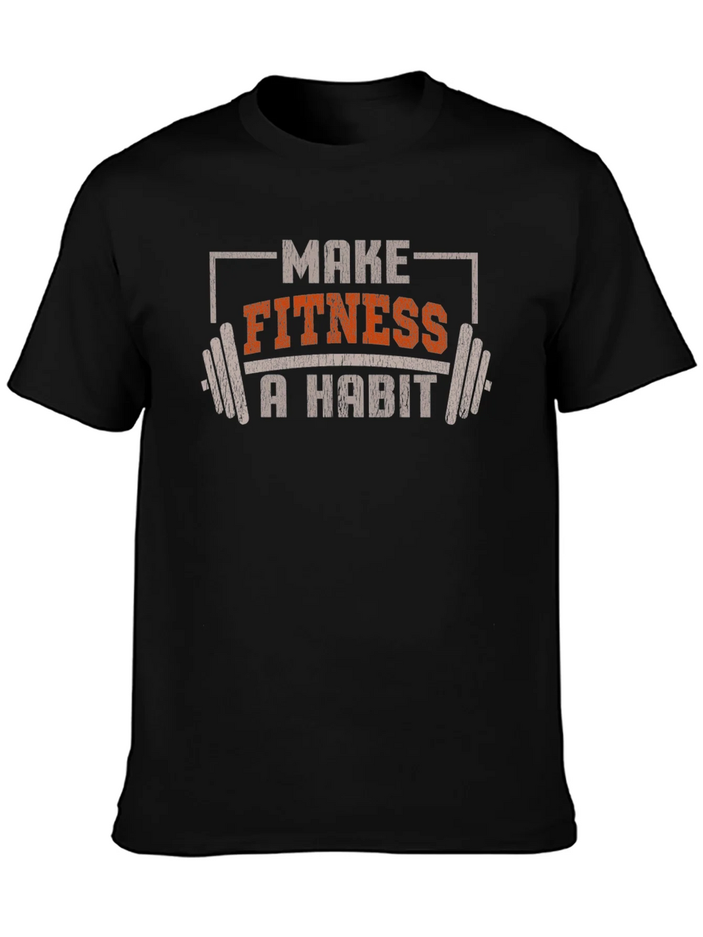 Make Fitness A Habit T-Shirt - Workout Motivation product image 3