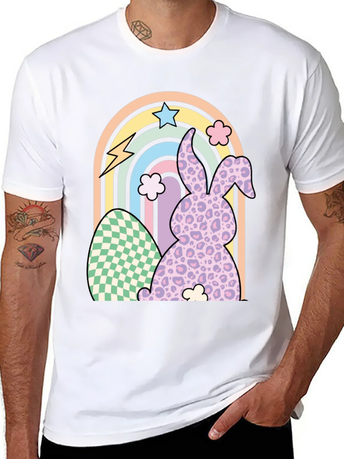 Easter Bunny Rainbow T-Shirt product image 7