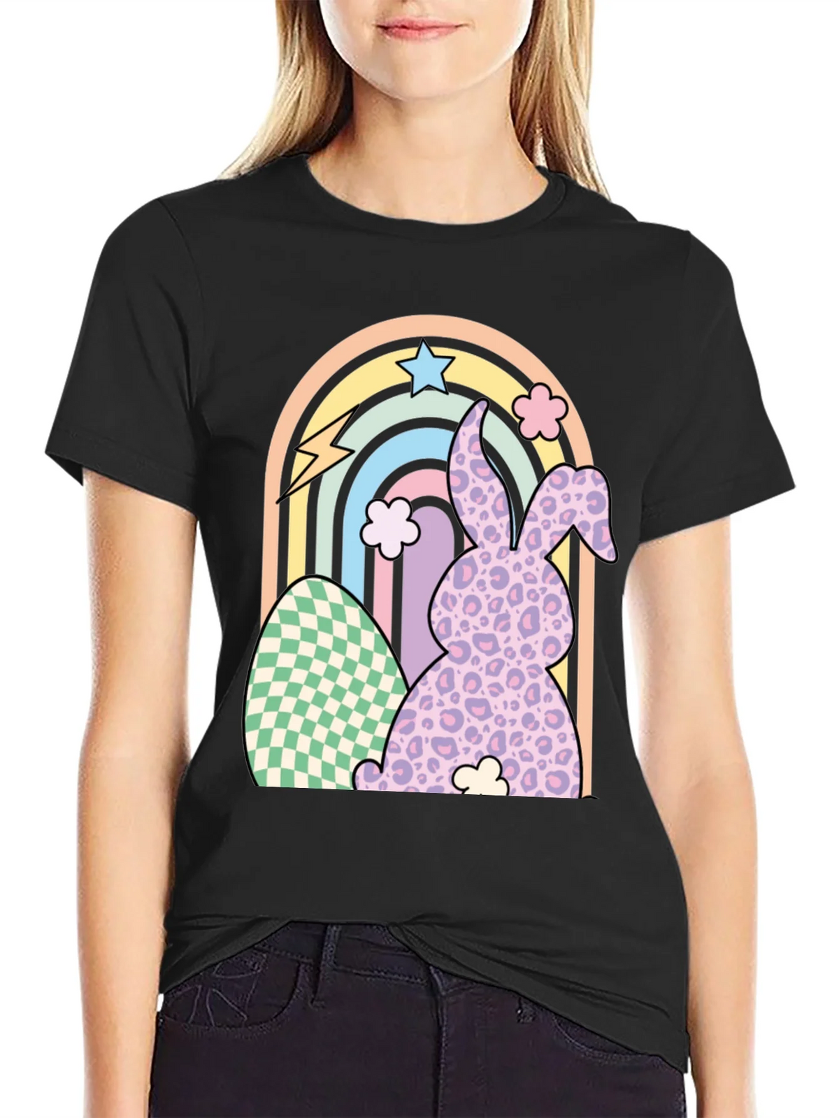Easter Bunny Rainbow T-Shirt product image 2