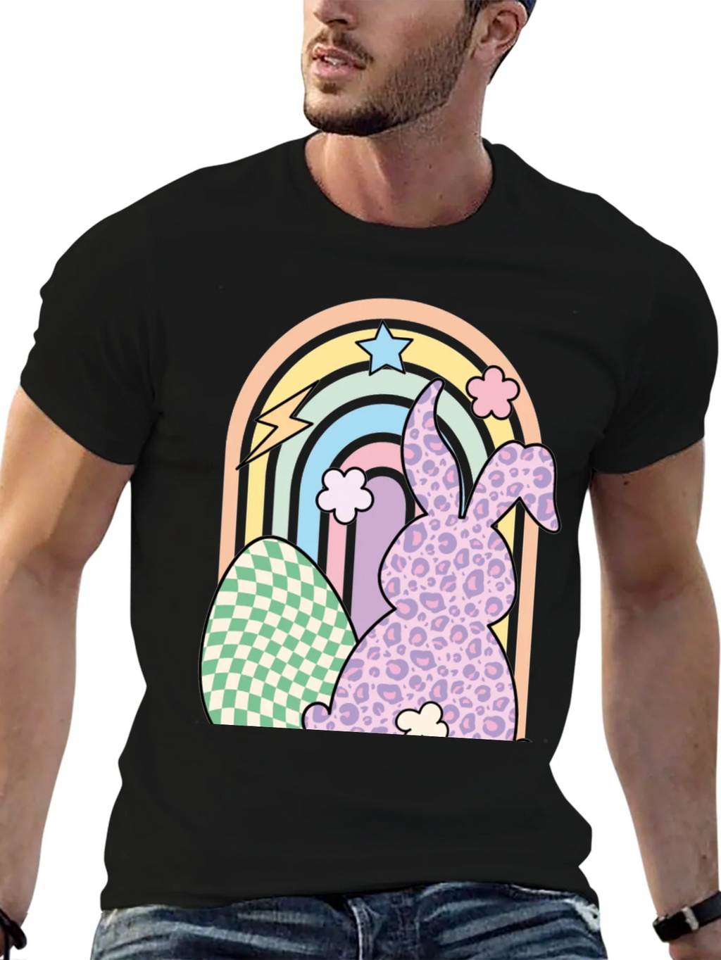Easter Bunny Rainbow T-Shirt product image 6