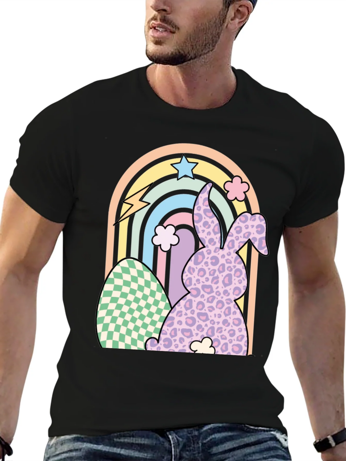 Easter Bunny Rainbow T-Shirt product image 6