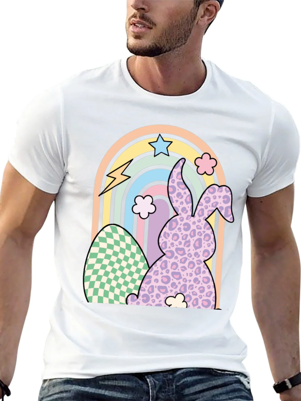 Easter Bunny Rainbow T-Shirt product image 12